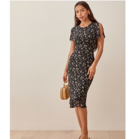 Reformation Marjorie Midi Dress, size 0 - Picture 1 of 4